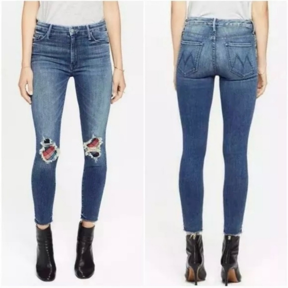 Mother High Waisted Looker Ankle Fray in Just Like The Ones We Used To Know